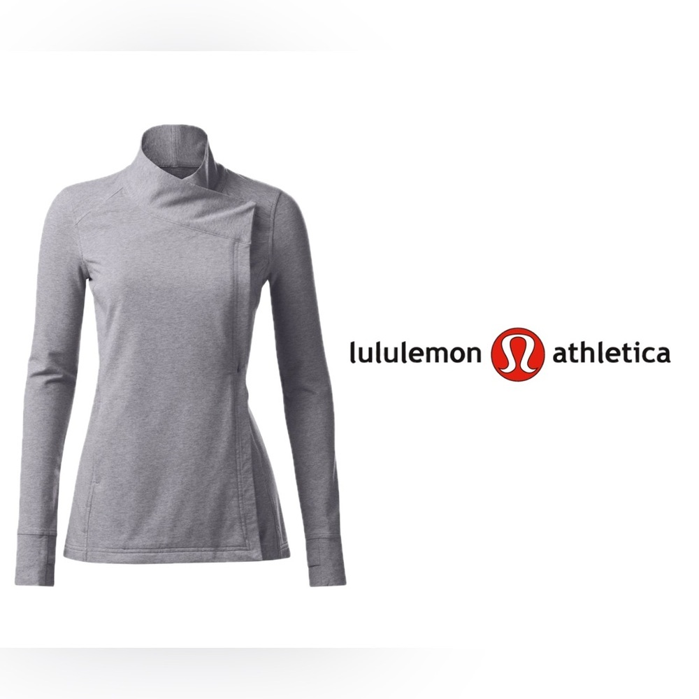 Lululemon Coast Wrap II Heathered Medium Grey Size 8